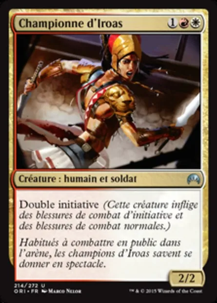 Championne d'Iroas, carte Magic ORI 214 — extension Magic Origines