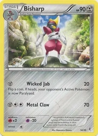 Bisharp, Pokémon card TK7A 016 — XY Trainer Kit: Bisharp set