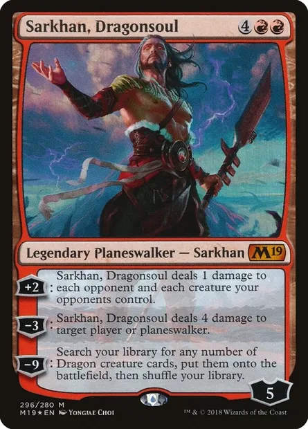 Sarkhan, Dragonsoul, Magic card M19 296 — Core Set 2019 set