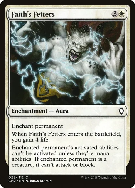 Faith's Fetters, Magic card CM2 28 — Commander Anthology Volume II set