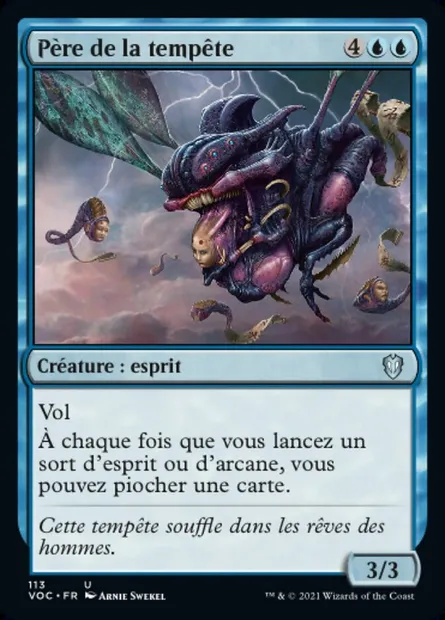 Père de la tempête, carte Magic VOC 113 — extension Crimson Vow Commander