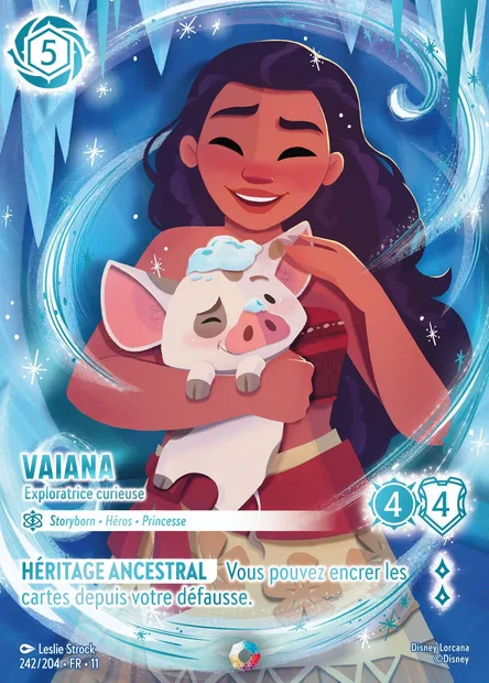 Vaiana - Exploratrice curieuse, carte Disney Lorcana CH11-242 — extension Givresort