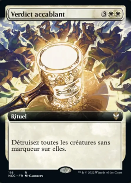 Verdict accablant, carte Magic NCC 116 — extension New Capenna Commander