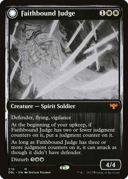 Faithbound Judge // Sinner's Judgment, Magic card DBL 279 — Innistrad: Double Feature set