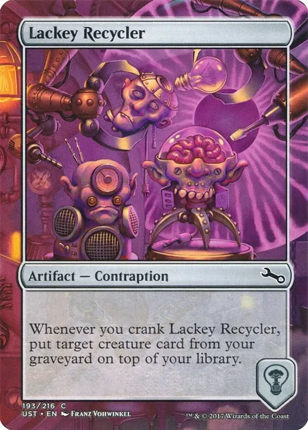 Lackey Recycler, Magic card UST 193 — Unstable set