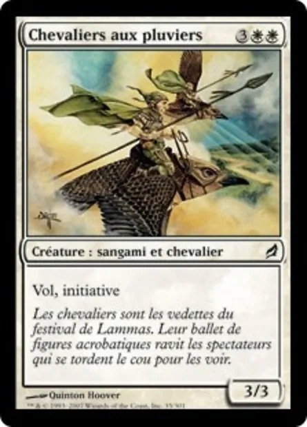 Chevaliers aux pluviers, carte Magic LRW 35 — extension Lorwyn