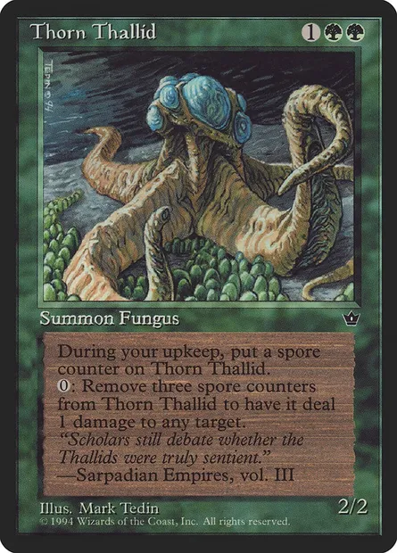 Thorn Thallid, carte Magic FEM 80d — extension Fallen Empires