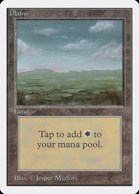 Plains, Magic card 2ED 290 — Unlimited Edition set