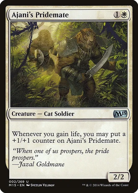 Ajani's Pridemate, Magic card M15 2 — Magic 2015 set