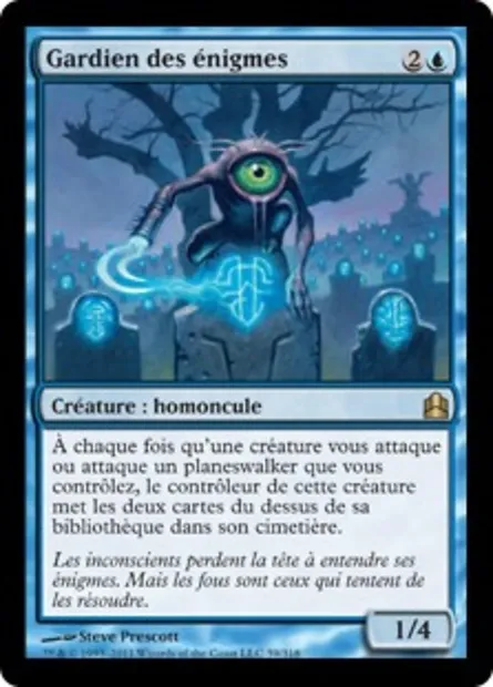Gardien des énigmes, carte Magic CMD 59 — extension Commander 2011