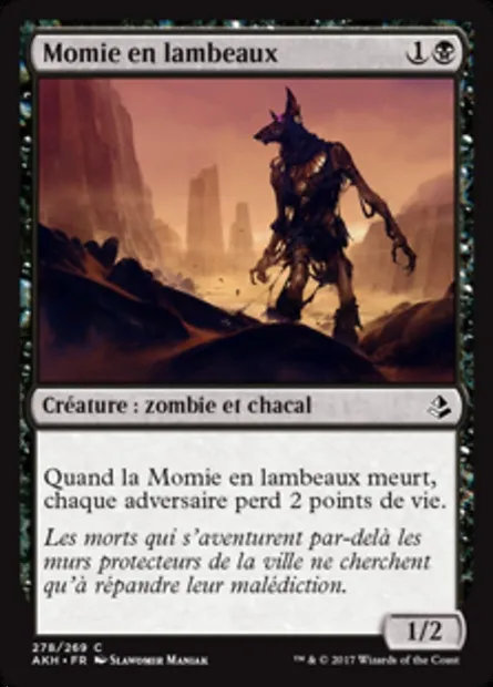 Momie en lambeaux, carte Magic AKH 278 — extension Amonkhet