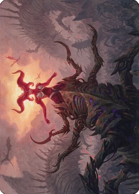 Sheoldred, the Apocalypse // Sheoldred, the Apocalypse, carte Magic ADMU 26 — extension Dominaria United Art Series