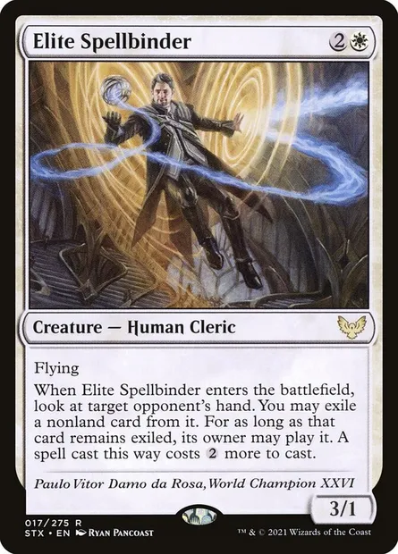 Elite Spellbinder, Magic card STX 17 — Strixhaven: School of Mages set
