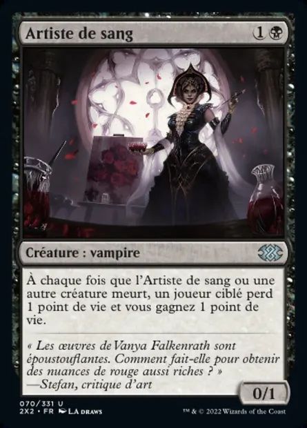 Artiste de sang, carte Magic 2X2 70 — extension Double Masters 2022