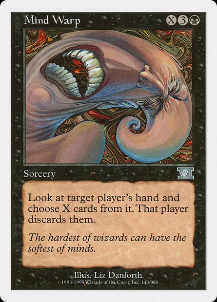 Mind Warp, Magic card 6ED 143 — Classic Sixth Edition set