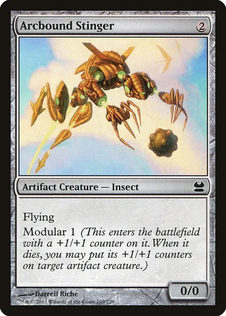 Arcbound Stinger, Magic card MMA 199 — Modern Masters set