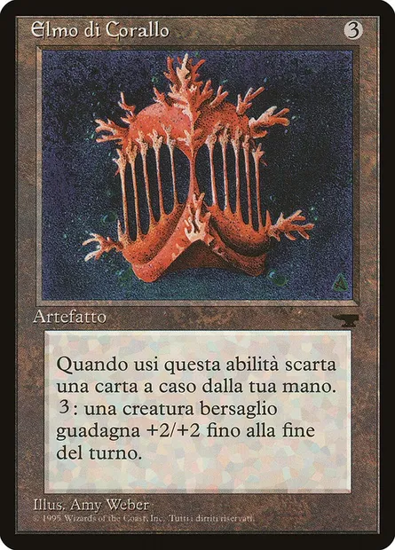 Heaume de corail, carte Magic RIN 113 — extension Rinascimento