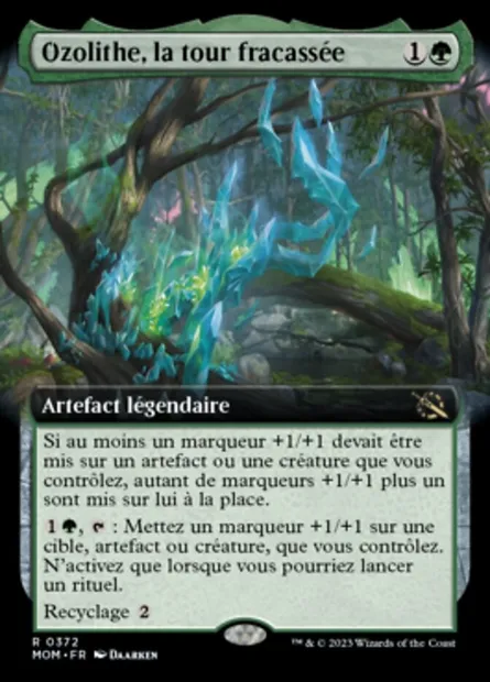 Ozolithe, la tour fracassée, carte Magic MOM 372 — extension L'invasion des machines
