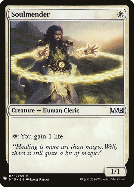 Soulmender, Magic card PLST M15-35 — The List set