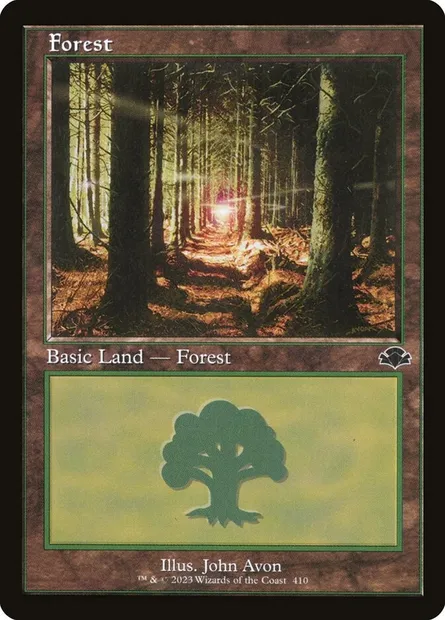 Forest, Magic card DMR 410 — Dominaria Remastered set