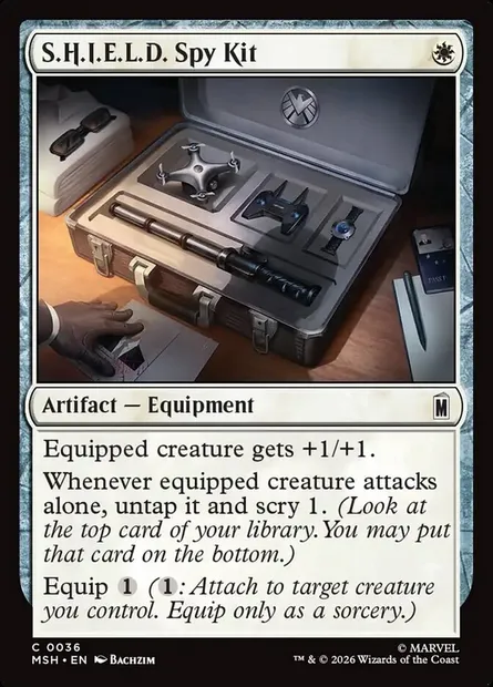 S.H.I.E.L.D. Spy Kit, Magic card MSH 36 — Marvel Super Heroes set