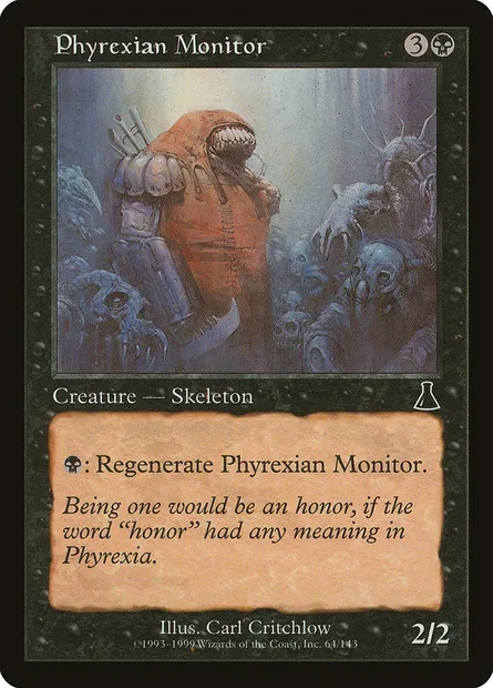 Surveillant Phyrexian, carte Magic UDS 64 — extension Destinée d'Urza
