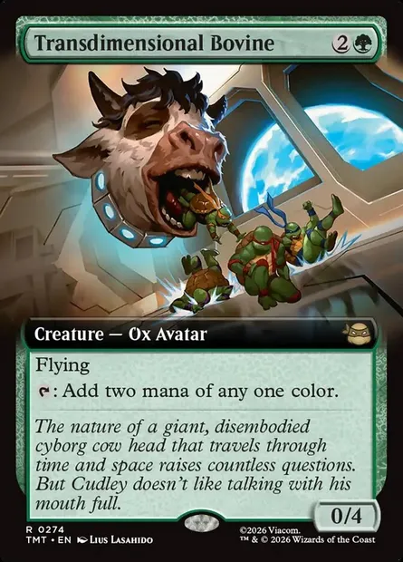 Transdimensional Bovine, Magic card TMT 274 — Teenage Mutant Ninja Turtles set