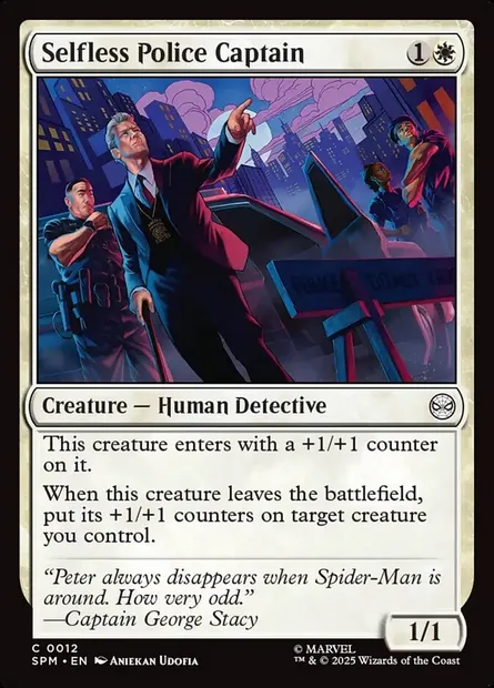 Selfless Police Captain, Magic card SPM 12 — Marvel's Spider-Man set