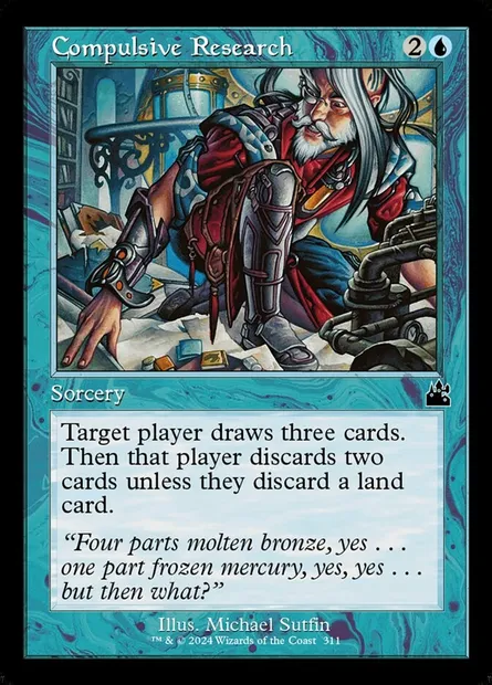 Compulsive Research, Magic card RVR 311 — Ravnica Remastered set