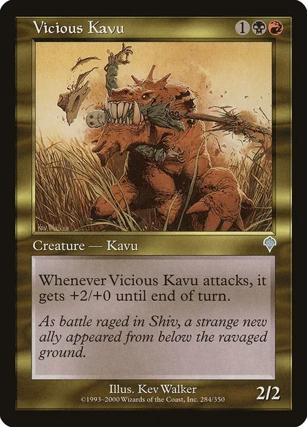 Vicious Kavu, Magic card INV 284 — Invasion set
