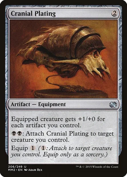 Cranial Plating, Magic card MM2 206 — Modern Masters 2015 set