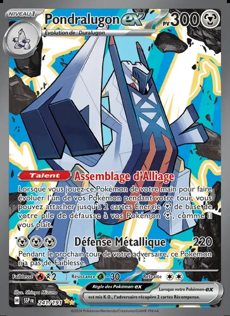 Pondralugon-ex, carte Pokémon SSP 241 — extension Étincelles Déferlantes