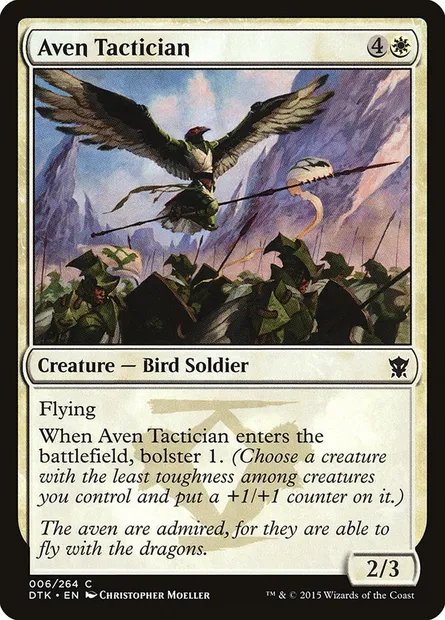 Aven Tactician, Magic card DTK 6 — Dragons of Tarkir set