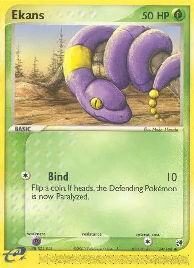 Ekans, Pokémon card SS 64 — Sandstorm set