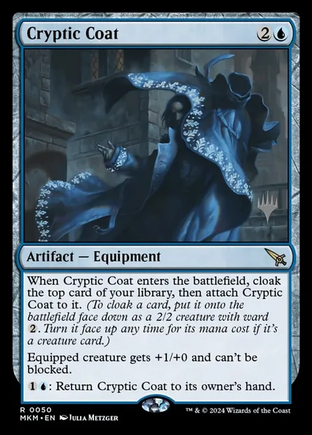 Cryptic Coat, Magic card PMKM 50p — Murders at Karlov Manor Promos set
