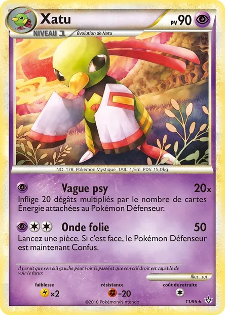 Xatu, carte Pokémon UL 11 — extension Déchaînement