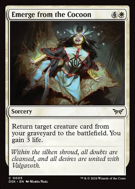 Emerge from the Cocoon, Magic card DSK 5 — Duskmourn: House of Horror set