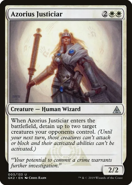 Azorius Justiciar, Magic card GK2 3 — RNA Guild Kit set