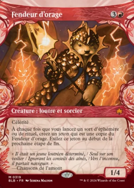 Fendeur d'orage, carte Magic BLB 319 — extension Bloomburrow