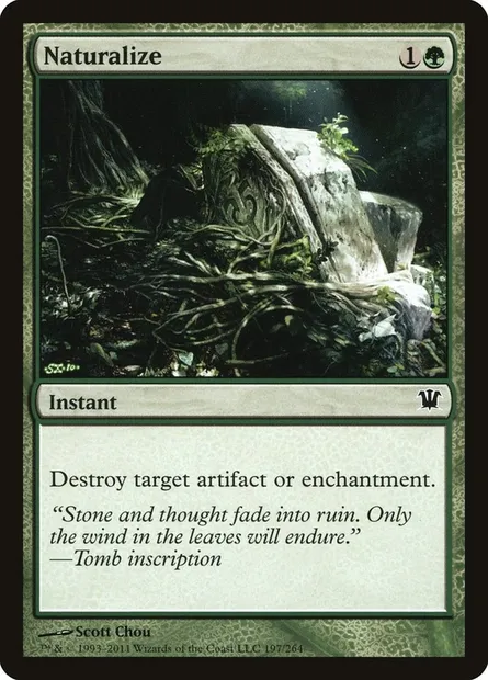 Naturalize, Magic card ISD 197 — Innistrad set