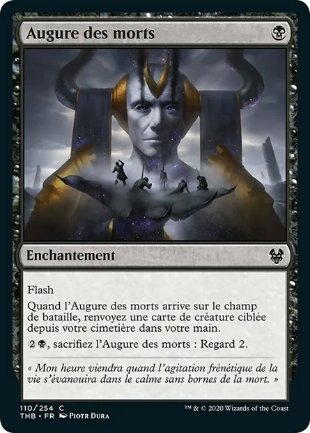 Augure des morts, carte Magic THB 110 — extension Theros Beyond Death