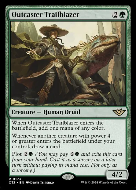 Outcaster Trailblazer, Magic card OTJ 173 — Outlaws of Thunder Junction set