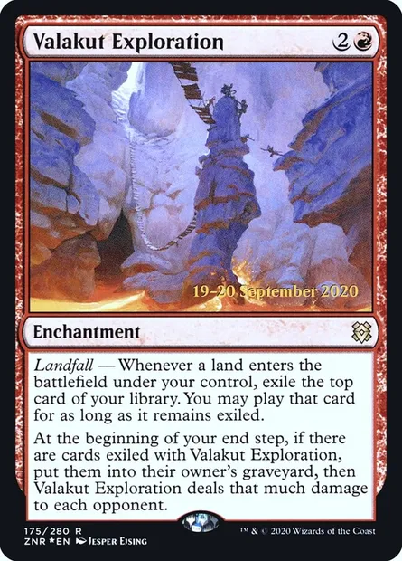 Valakut Exploration, Magic card PZNR 175s — Zendikar Rising Promos set