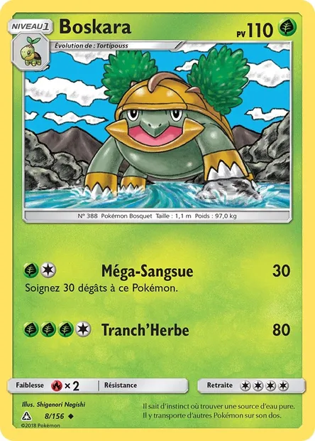 Boskara, carte Pokémon UPR 8 — extension Ultra-Prisme