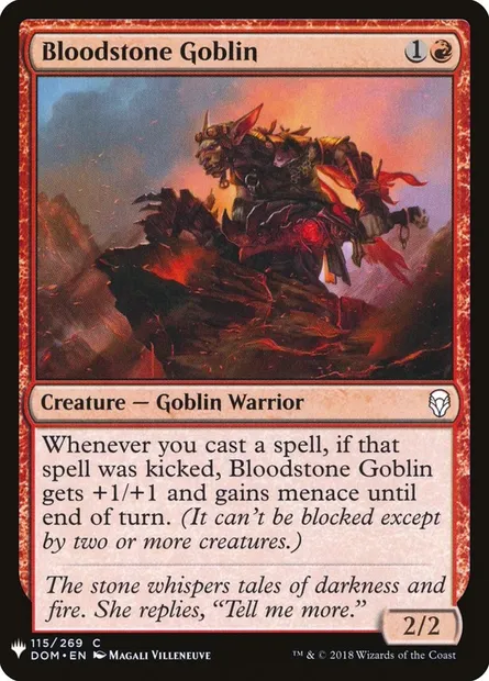 Bloodstone Goblin, Magic card PLST DOM-115 — The List set