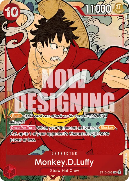 Monkey D. Luffy, carte One Piece ST10-006 — extension The Three Captains