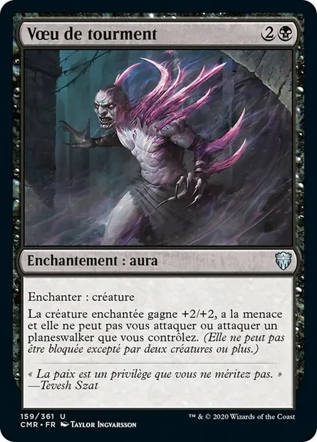 Vœu de tourment, carte Magic CMR 159 — extension Commander Legends
