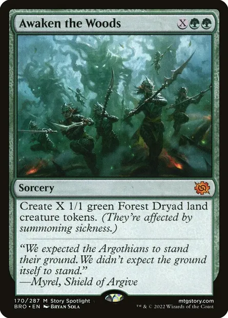 Awaken the Woods, Magic card BRO 170 — The Brothers' War set