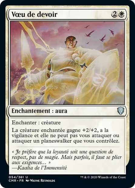 Vœu de devoir, carte Magic CMR 54 — extension Commander Legends