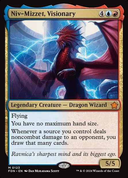 Niv-Mizzet, Visionary, Magic card FDN 123 — Foundations set